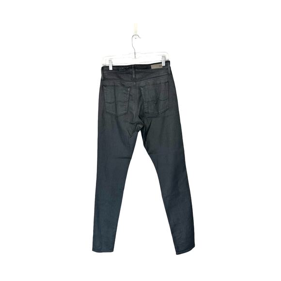 AG Adriano Goldschmied The Farrah High-Rise Coated Skinny Ankle Jeans Size 27 - Picture 8 of 12
